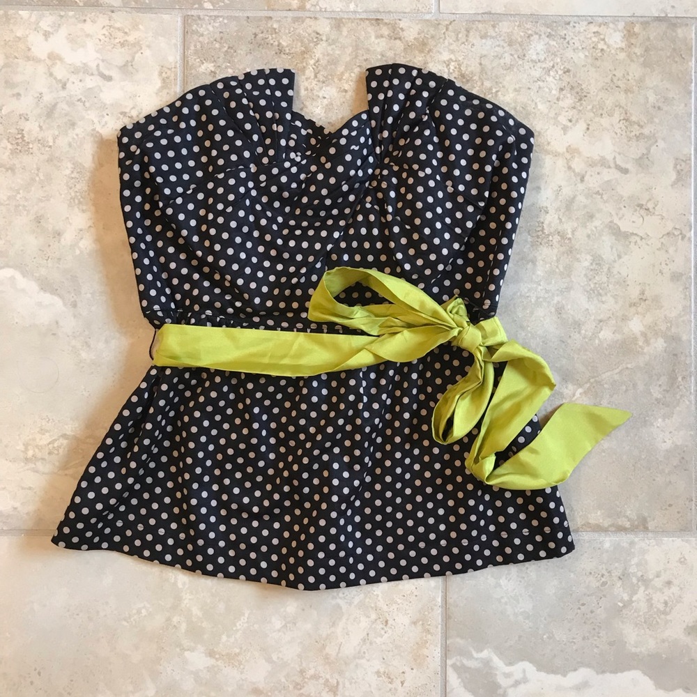 Strapless Anthropologie top